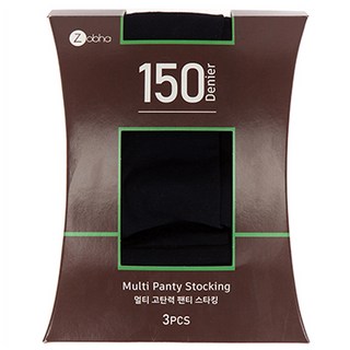 Zobha 韓國製高彈力提臀150D褲襪 3入組 有腳款