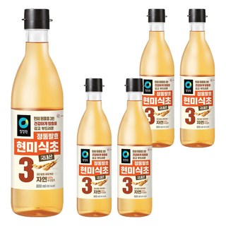 청정원 정통발효 현미 식초, 800ml, 5개