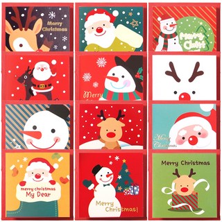 크리스마스 카드 12종 세트, 랜덤발송, 1세트