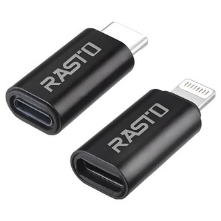 RASTO RX31 For Lightning-TypeC 雙向互轉鋁製轉接頭2入組, R-IPB035, 1組