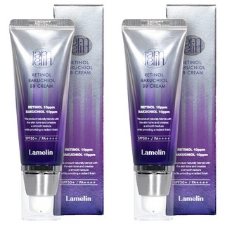 Lamelin 視黃醇補骨脂酚BB霜 SPF50+ PA++++, 米色, 50ml, 2個