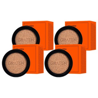 GRAFEN 男士帥氣遮瑕氣墊粉餅補充包 14g, 1號, 4個
