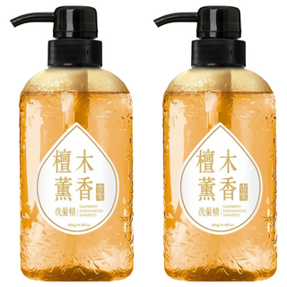 SOAPBERRY 古寶無患子 檀木薰香洗髮精 溫和不刺激 散發淡雅木質香, 400g, 2瓶
