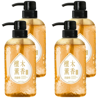 SOAPBERRY 古寶無患子 檀木薰香洗髮精 溫和不刺激, 400g, 4瓶