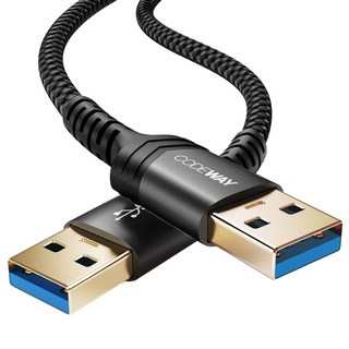 CODEWAY USB A to A USB3.0 Type-A 公對公 高速傳輸線 0.5m, 1條