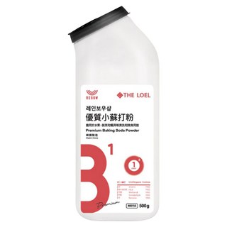 THE LOEL 優質小蘇打粉 適用於水果、蔬菜等清洗 韓國製造, 500g, 1瓶