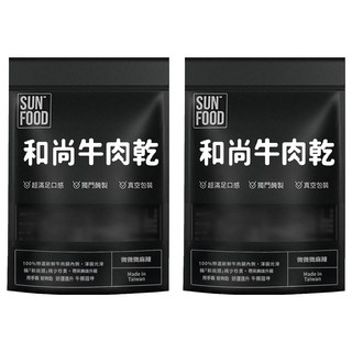 SUNFOOD 和尚牛肉乾, 2包, 100g