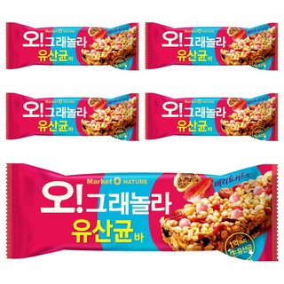 ORION 好麗友 Market O NATURE 乳酸麥片堅果棒 莓果優格口味, 5入, 35g