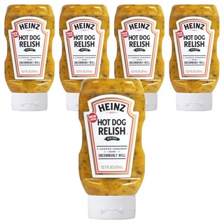 HEINZ 亨氏 黃芥末熱狗醬, 375ml, 5個