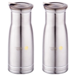 STENLOCK 史丹利 水瓶 2號 Set 寬大瓶口 方便清洗 壺嘴設計 方便倒取飲用水、飲料, 不鏽鋼 銀色, 1.1L, 2個