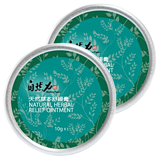 TEAPOWER 茶寶 自然力 草本精油舒緩膏 拒絕添加化學成分 家庭常備品, 10g, 2罐