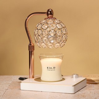 에인디 소이 캔들 150g + 비주 캔들워머 세트, 모링가, 로즈골드화이트