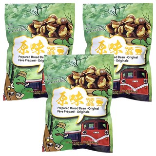 六福風味蠶豆原味, 100g, 3包