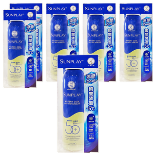 MENTHOLATUM 曼秀雷敦 sunplay防曬噴霧酷涼清爽, 165ml, 6罐