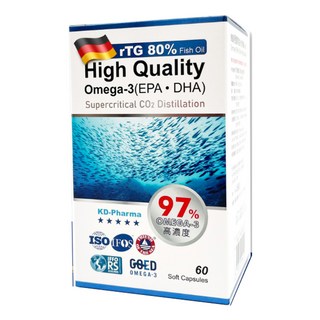 詠安大醫 德國極寶魚油軟膠囊, 60顆, 0.75g, 1盒