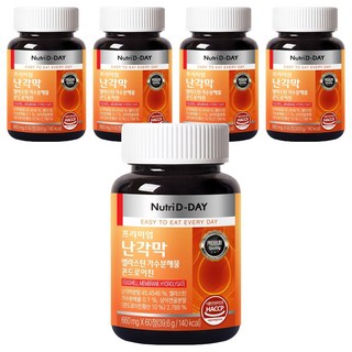 Nutri D-DAY 卵殼膜彈力蛋白水解物軟骨素 60粒, 39.6g, 5個