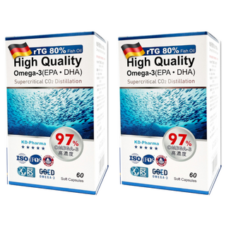 詠安大醫 德國極寶魚油軟膠囊, 60顆, 0.75g, 2盒