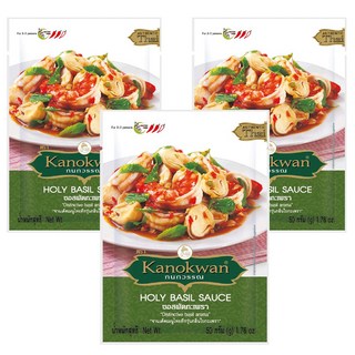 Kanokwan 打拋羅勒醬, 50g, 3包