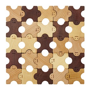 Soopsori 肩並肩骨牌原木玩具, 混合顏色, 1個