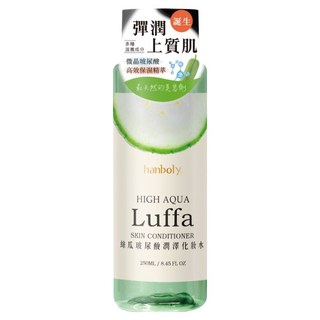hanboly 絲瓜玻尿酸潤澤化妝水 含天然植物萃取精華 溫和不刺激, 250ml, 1瓶
