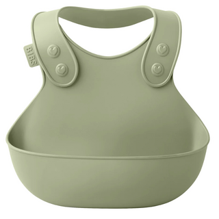 BIBS Overall 口袋圍兜 6個月以上適用 丹麥設計, 灰綠色, 1個, 1個