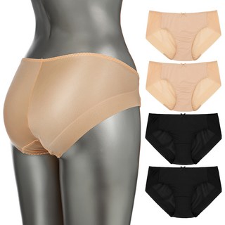 BASE ALPHA ESSENTIALS 女款無痕內褲5件組, 黑色 + 米色