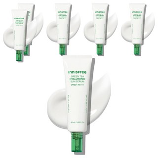 이니스프리 그린티 히알루론산 진정 수분 선세럼 SPF50+ PA++++, 50ml, 6개