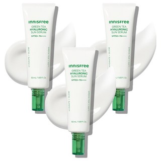 이니스프리 그린티 히알루론산 진정 수분 선세럼 SPF50+ PA++++