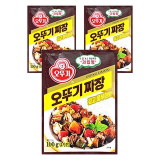 오뚜기 짜장 깊고 풍부한맛 과립형, 100g, 3개