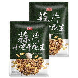 盛香珍 蒜片小魚干花生, 70g, 2包