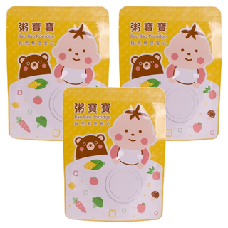 粥寶寶 無毒農 田園南瓜鮮嫩雞 12個月以上, 120g, 3包