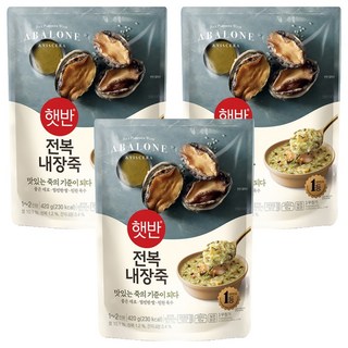 CJ Hetbahn 鮑魚內臟即食粥, 420g, 3包