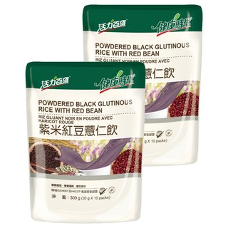 健康時代 紫米紅豆薏仁飲 有糖, 30g, 10包, 2袋