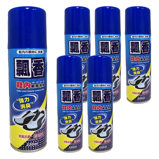 EMO 鞋內瞬間消臭劑, 強力消臭, 除臭抗菌, 220ml, 6瓶