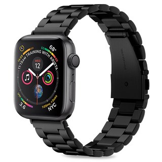 spigen Apple Watch 3/4/5/6/SE金屬錶帶 062MP25404 42/44mm適用, 黑色的, 1個