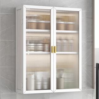 HOUDER 壁掛雙開門吊櫃 3層, 白色