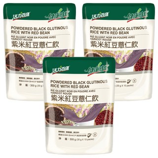 健康時代 紫米紅豆薏仁飲 有糖, 30g, 10包, 3袋