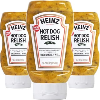 HEINZ 亨氏 黃芥末熱狗醬, 375ml, 3個
