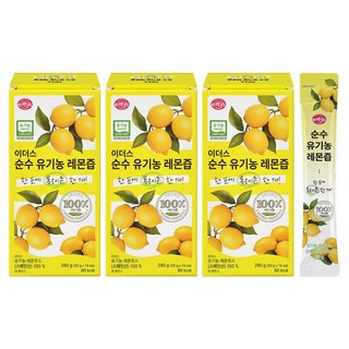 이더스 순수 유기농 레몬즙, 42개, 20g