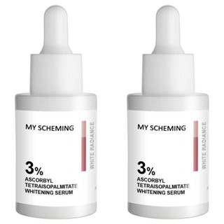 MY SCHEMING 我的心機 3%酯化維C極光淨白精華, 30ml, 2瓶