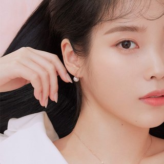 J.ESTINA 女性用 Oh Young 珍珠耳環 2件組 +留言卡+髮圈+購物袋