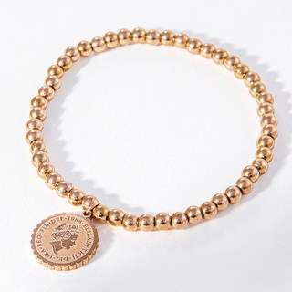 NOID-B 彈性繩硬幣吊墜醫療鋼圓球手鍊