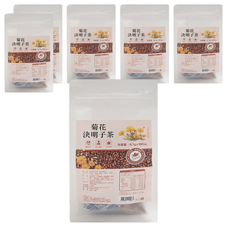 仁濟中藥 菊花決明子茶 3C守護茶 養顏美容 含枸杞 胎菊 牛蒡 桂花 金銀花, 6.7g, 15包, 6袋