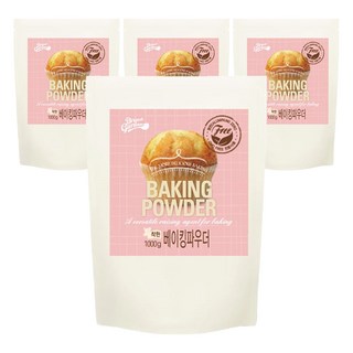 Breadgarden無鋁優質泡打粉, 4個, 1kg