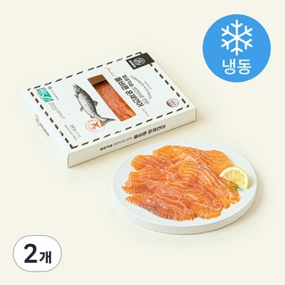 피터씨마켓 ASC 인증 항공직송 생연어로 만든 올바른 훈제연어 (냉동), 300g, 2개