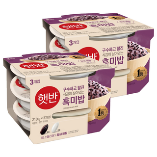 CJ Hetbahn 即食黑米飯, 210g, 6入