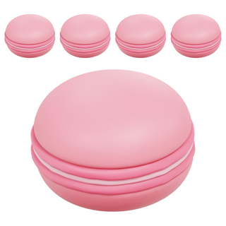 Kiret 神綺町 繽紛仿真馬卡龍造型收納盒, 5個, 顏色隨機