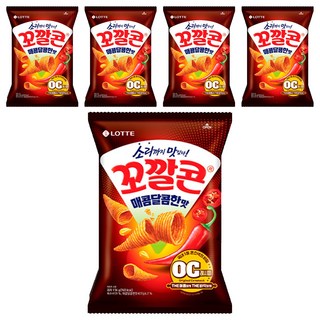 LOTTE 樂天 玉米脆角 甜辣口味, 134g, 5包
