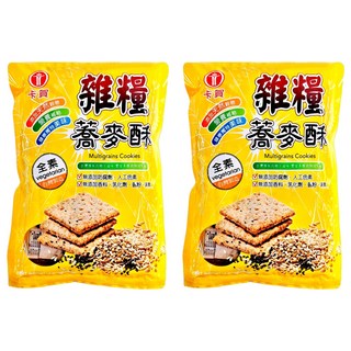 卡賀 雜糧蕎麥酥 全素 台灣製造 添加天然穀物, 200g, 2袋