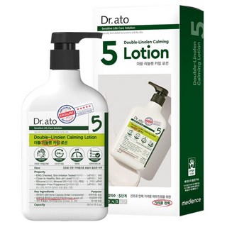 Dr.ato 雙重亞麻舒緩乳液, 267ml, 1瓶